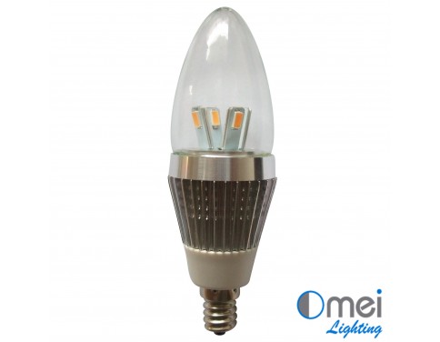 10piece LED E12 candle globe 110V 3w halogen light Bulb CE RoHS Bullet Top